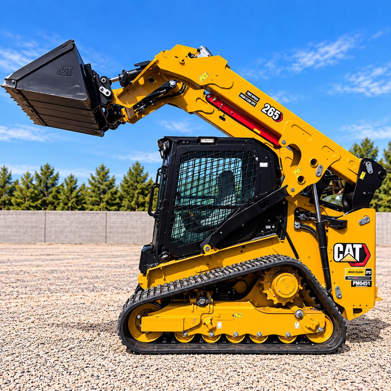 2024 CAT 265 compact skid steer for site preparation