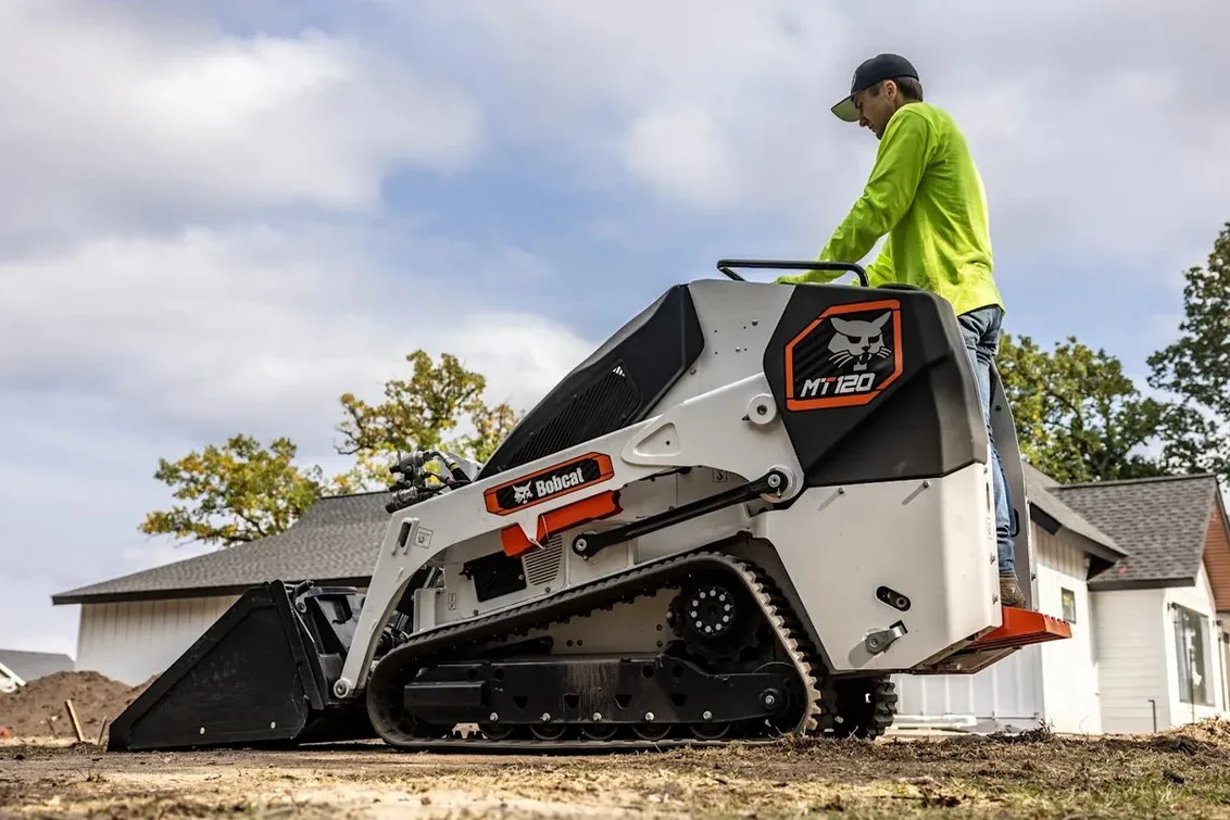 Bobcat MT120 mini track loader at work
